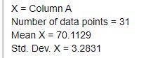 Below is a frequency distribution for our RCCC sample of men's heights. Class Class-example-1