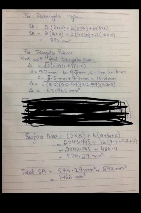 What is the total surface area of the solid? 9.7 mm 9.7 mm 8 mm 10 mm 11 mm 16 mm-example-1