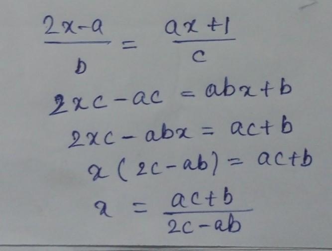 Solve for x if ab ≠ 2c-example-1