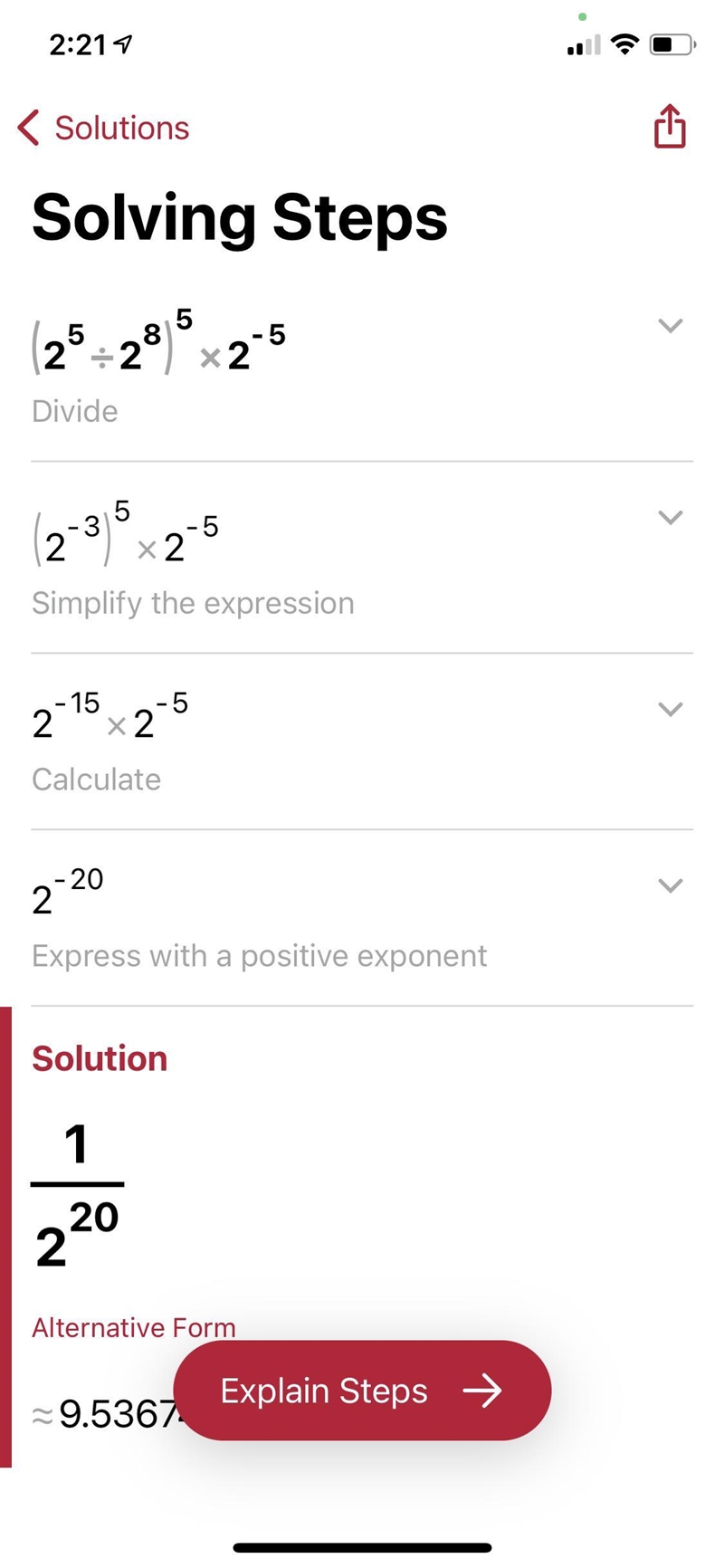 Please help me and use laws of exponentS ​-example-1