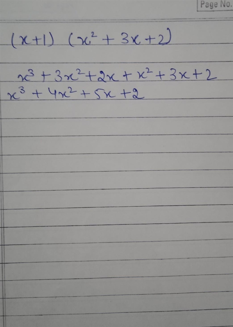 What is the expression (x+1)(x2+3x+2) as a polynomial in standard form?-example-1