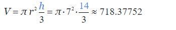 3) What measurement is closest to the volume of the cone in cubic kilometers? 7 km-example-1