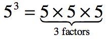 What is 5^3 written as a product of the same factor?-example-1