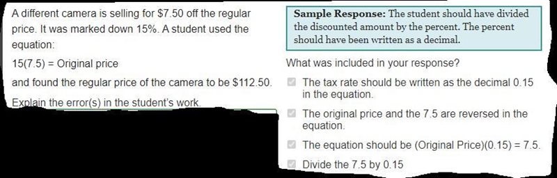 Different camera is selling for $7.50 off the regular price. It was marked down 15%. A-example-1