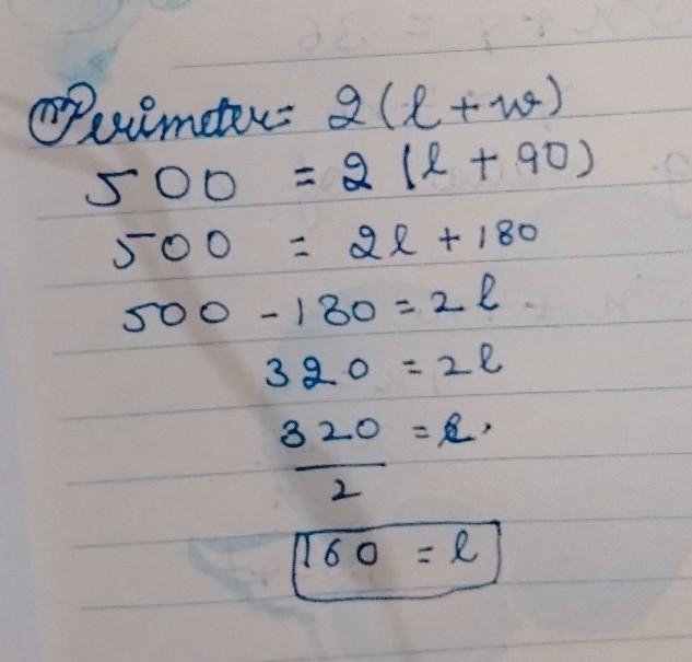 Finding Perimeter Practice Pages continued Name: 3 A rectangular garden has a width-example-1