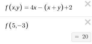 8/9 - Evaluating Algebraic Expressions 5. Which is equivalent to 4x - (y + x) + 2, if-example-1