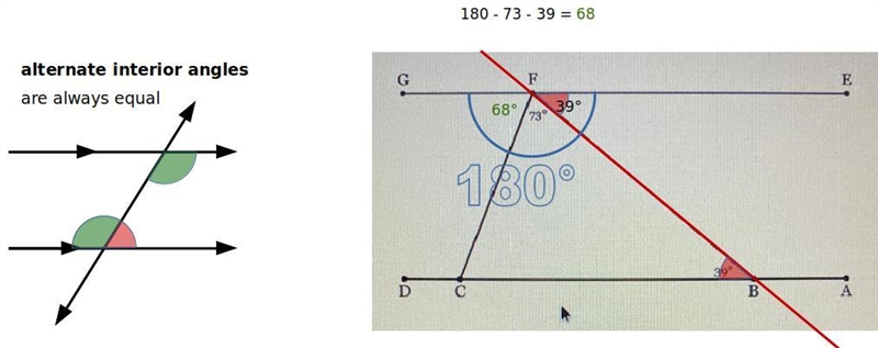 Help please Delta math Finding angles-example-1