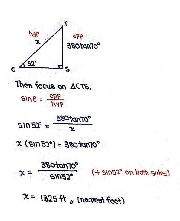 Solve to x to the nearest foot-example-2