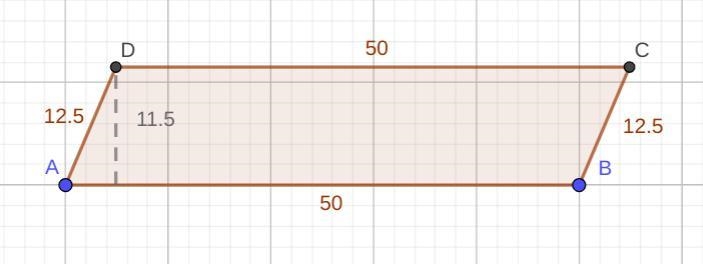 For a parallelogram with a long side that is 4 times the length of its short side-example-1