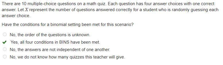 There are 10 multiple-choice questions on a math quiz. Each question has four answer-example-1