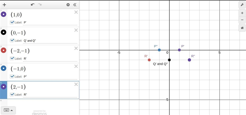 Please help me quick :( Triangle PQR is transformed to triangle P'Q'R'. Triangle PQR-example-2