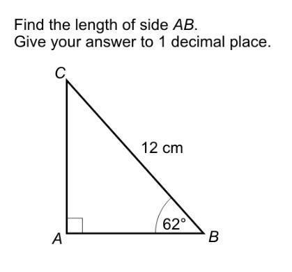 Find the length of side AB. Give your answer to 1 decimal place.​-example-1