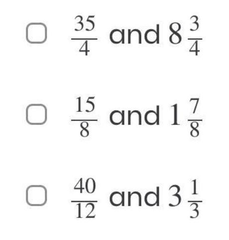 Hello everyone, need help on this, select all the correct answers that are equivalent-example-1