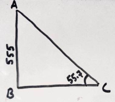 At : a.m. the angle of elevation of the sun for one city is . If the height of a monument-example-1