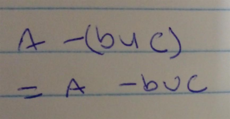 A-(buc)=(A-b)u(A-c) ​-example-1