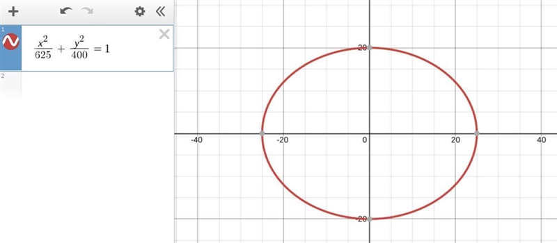 A semi-elliptical arch rises 20 feet above a channel connecting two lakes. The width-example-1