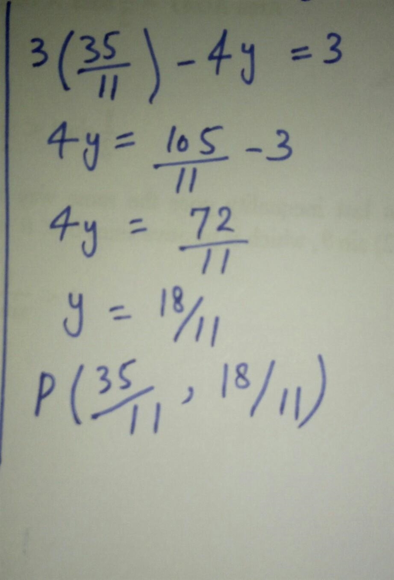 Find the equation of a line passing through the point of intersection of line 2x+y-example-2