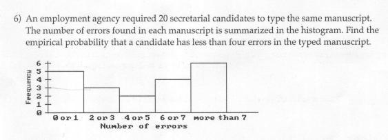 An employment agency required 20 secretarial candidates to type the same manuscript-example-1