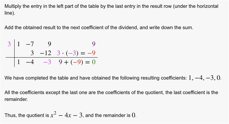 For the polynomial below, 3 is a zero. g(x)=x^3-7x^2+9x+9 Express g(x) as a product-example-1