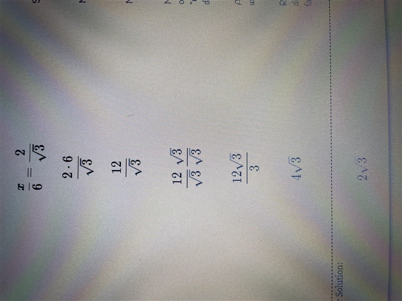 Find the length of side x in simplest radical form with a rational denominator. 60° 4 300 Х-example-1