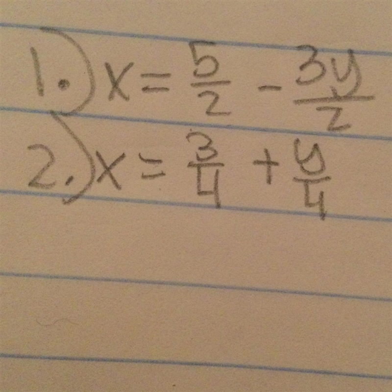 2x + 3y =5 4x - y = 3-example-1