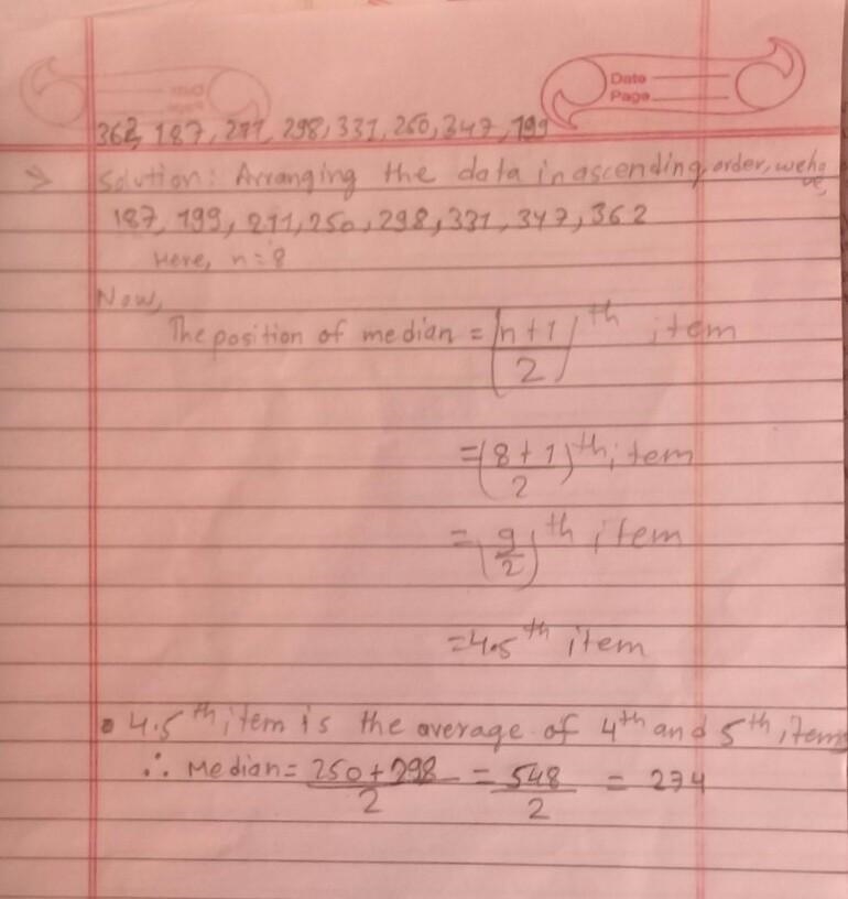 What is the median of this set of data? 362, 187, 211, 298, 331, 250, 347, 199-example-1