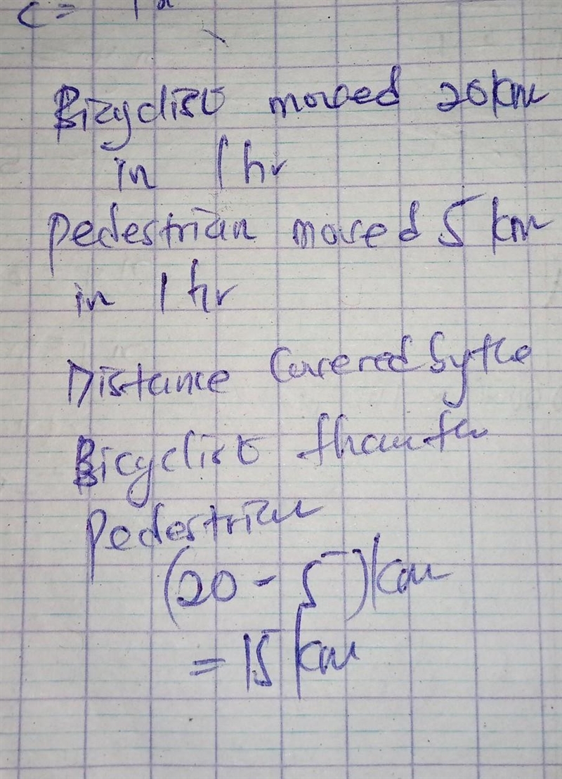 The picture shows the graphs of the movement of a pedestrian (B) and a bicyclist (A-example-1