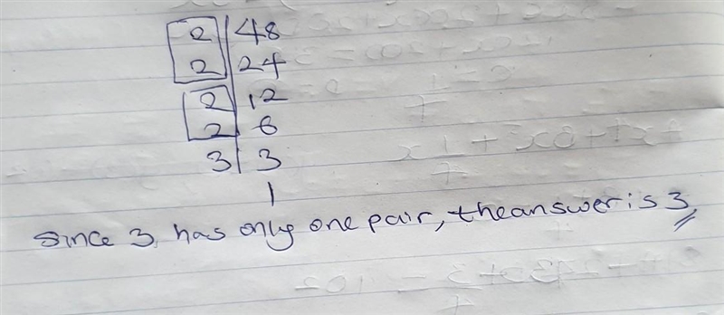 The smallest number by which 48 should be multiplied so as to get a perfect square-example-1