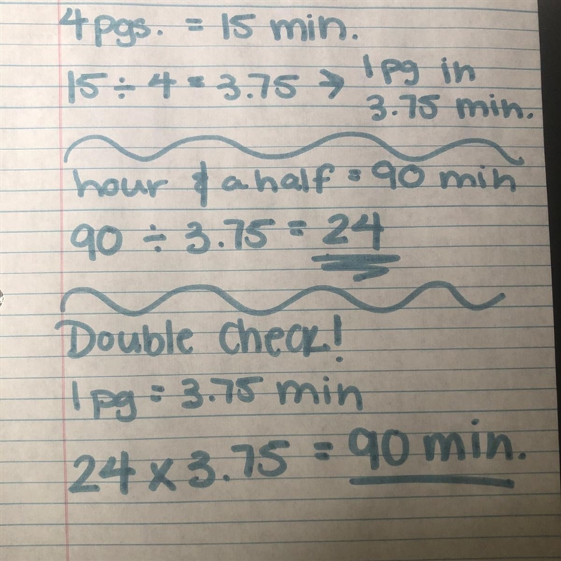 Allison can read 4 pages in 15 minutes. At this rate, how many pages can she read-example-1