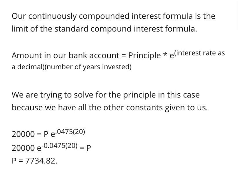 How much would you have to deposit today to have an accumulated amount of 20,000 in-example-1