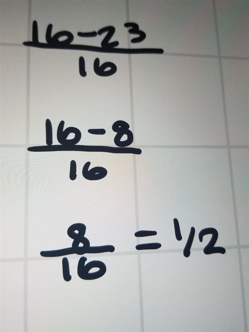 16 - 2 to the 3rd power over 16-example-1