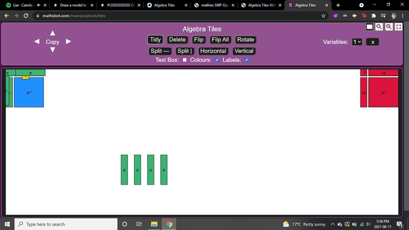 Draw a model to represent each expression.-example-2