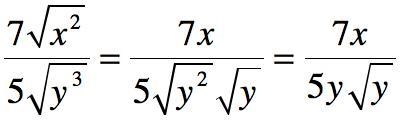 Which expression is equivalent to 7√x^2/5√y^3? Assume y≠0-example-1