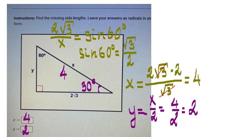 Find the missing side lengths help please?-example-1