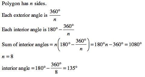 1. The sum of the interior angles of a regular polygon is 1080°. Part A: Classify-example-1