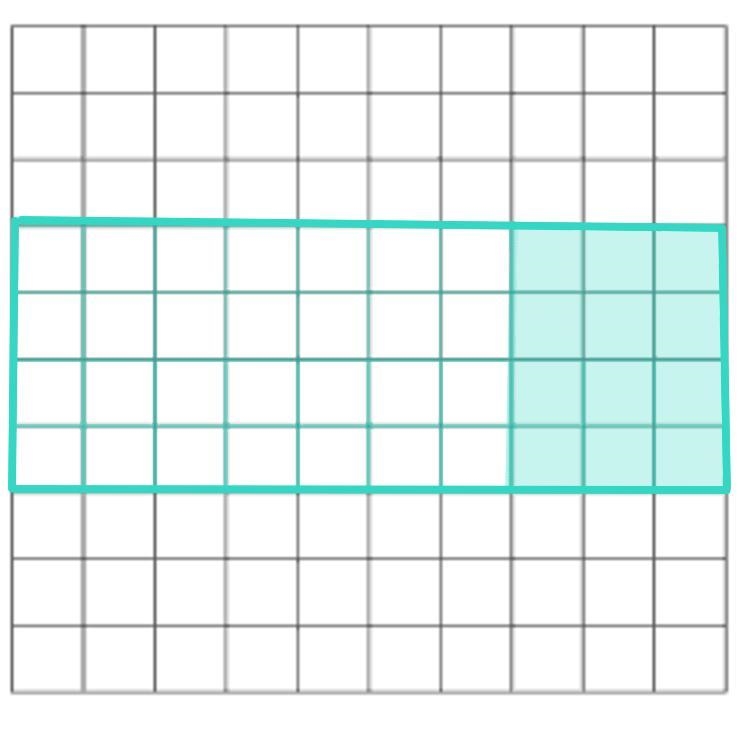 Shade 12 squares on the 4-by-10 grid. What percent to is shaded?-example-1