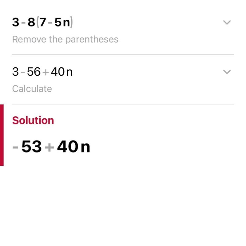 3-8(7-5n) Solve for n-example-1