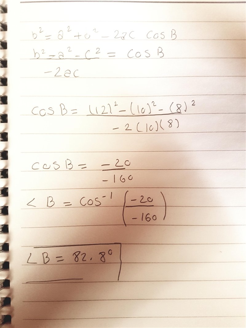 Given the triangle below, what is m angle A, rounded to nearest tenth.-example-1