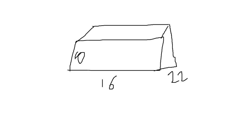 4. John wants to cover a box entirely with silver paper. How many square centimetres-example-1