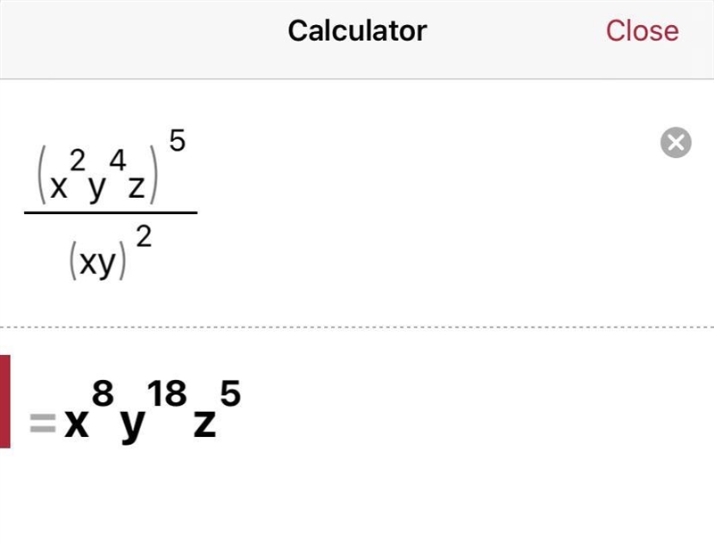 PLEASE HELP Simplify an expression (X2y4z)5/ (Xy)2-example-1