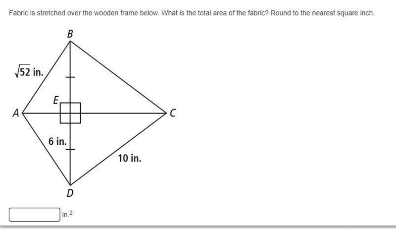 Fabric is stretched over the wooden frame below What is the total area of the fabric-example-1