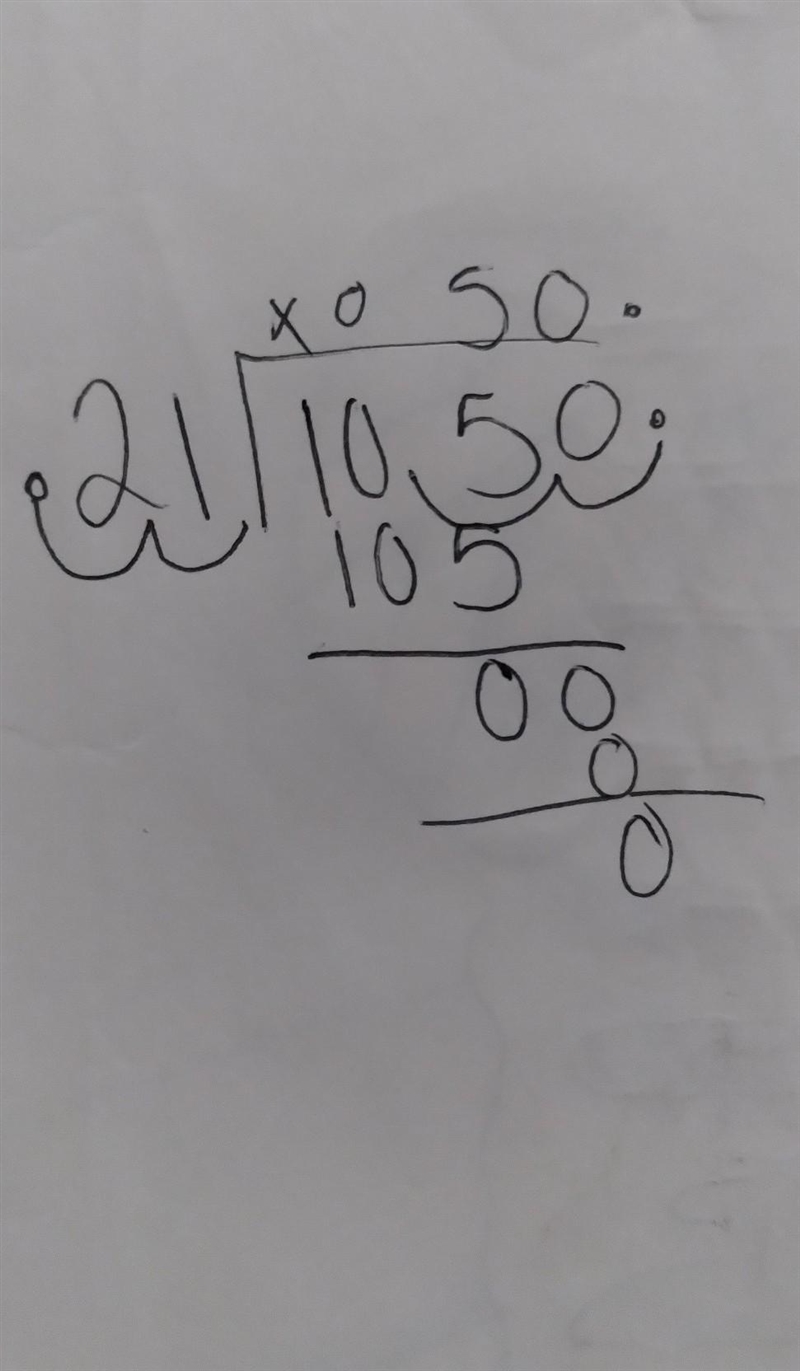 10.5 divided by .21 help fast pls! and i need to show my work.-example-1