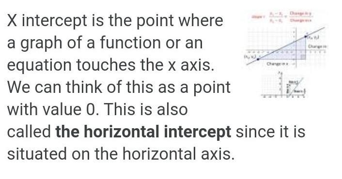 An x-intercept is also known as a _____-example-1