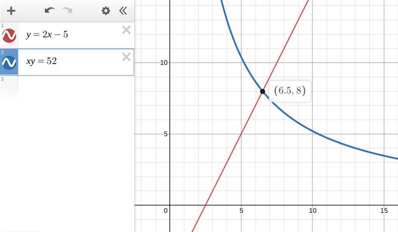 The length of a rectangle is 5 less than twice the width, and the area of the rectangle-example-1