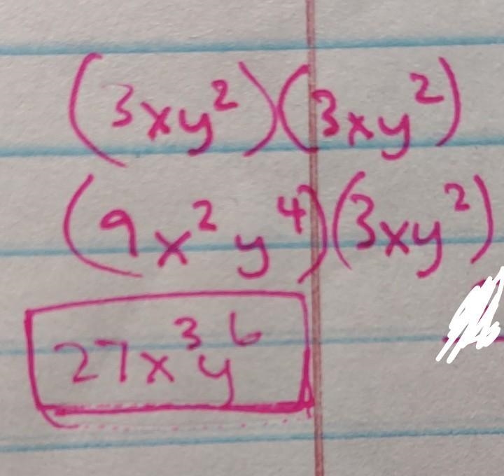 The volume of a cube with sides 3xy^2-example-1