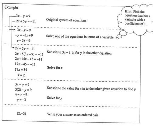 Solve the system of linear equations using multiplication. −4x + 3y = −9 5x − 2y = 48 The-example-1