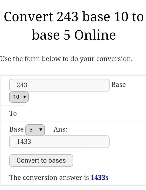 Convert the number 243FIVE to base ten-example-1