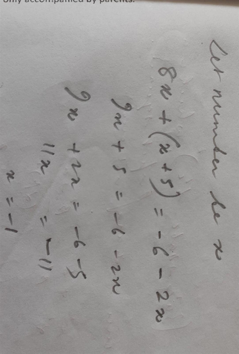 The sum of eight times a number and 5 more than the number is the same as the difference-example-1