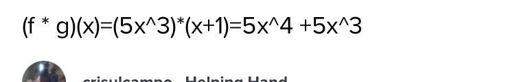 67POINTS!!!!! WILL MARK BRAINILEST If f(x) = 5x3 and g(x) = x+1 find (f•g)(x). A 5x-example-1