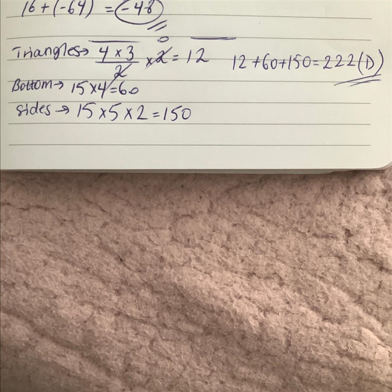 What is the surface area of the triangular prism?-example-1